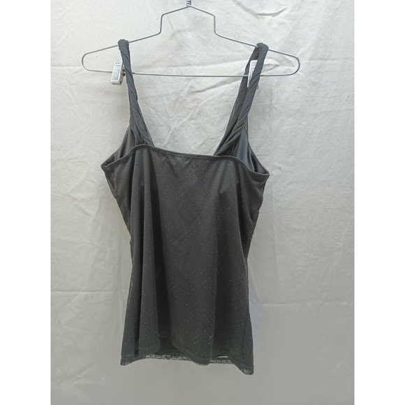 Rampage Black Empire Waist Halter Top Beaded Broach Pleated Bottom Womens Medium - Picture 8 of 14